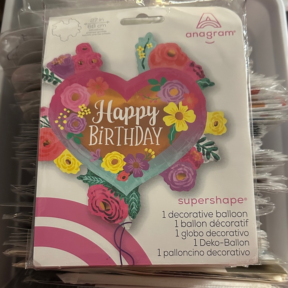 Anagram Happy Birthday Supershape Balloon